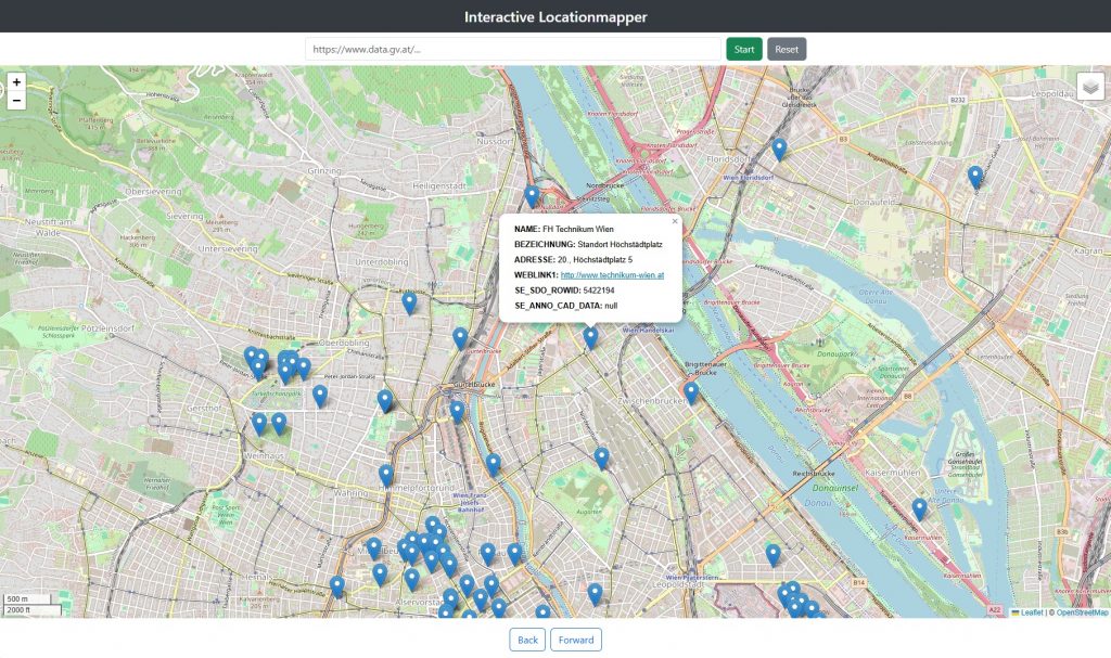 Screenshot of Interactive Locationmapper