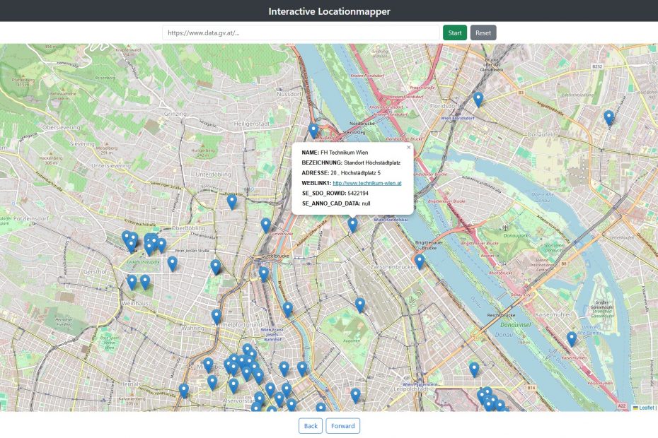 Screenshot of Interactive Locationmapper