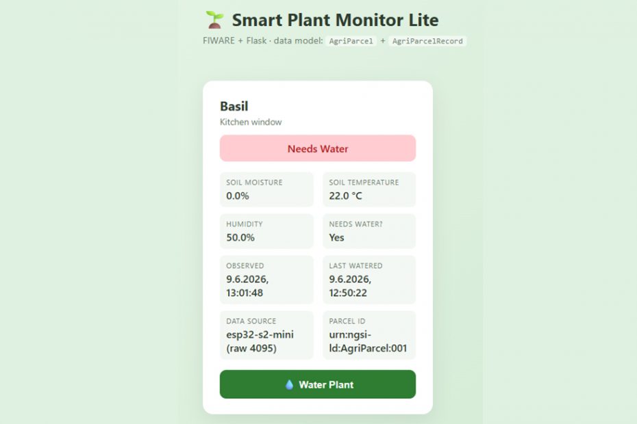 Screenshot of PlantMonitor